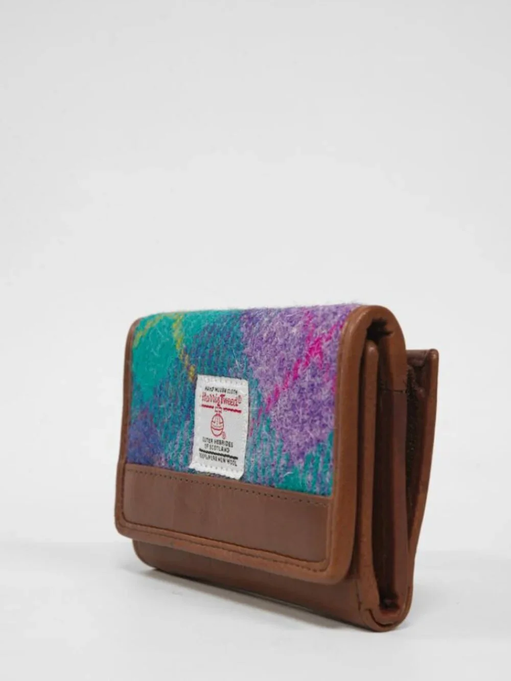 Harris Tweed Barra Purse Wallet A0222 | NWT | Genuine Leather & Authentic Harris